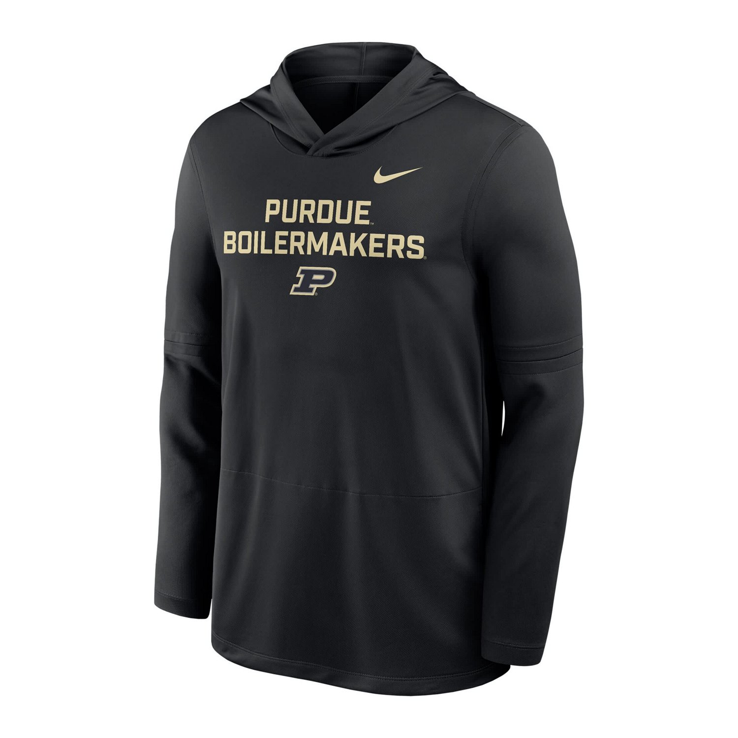 Nike Purdue Boilermakers 2025 Sideline Dri-FIT Long Sleeve Hoodie T-Shirt - view number 2
