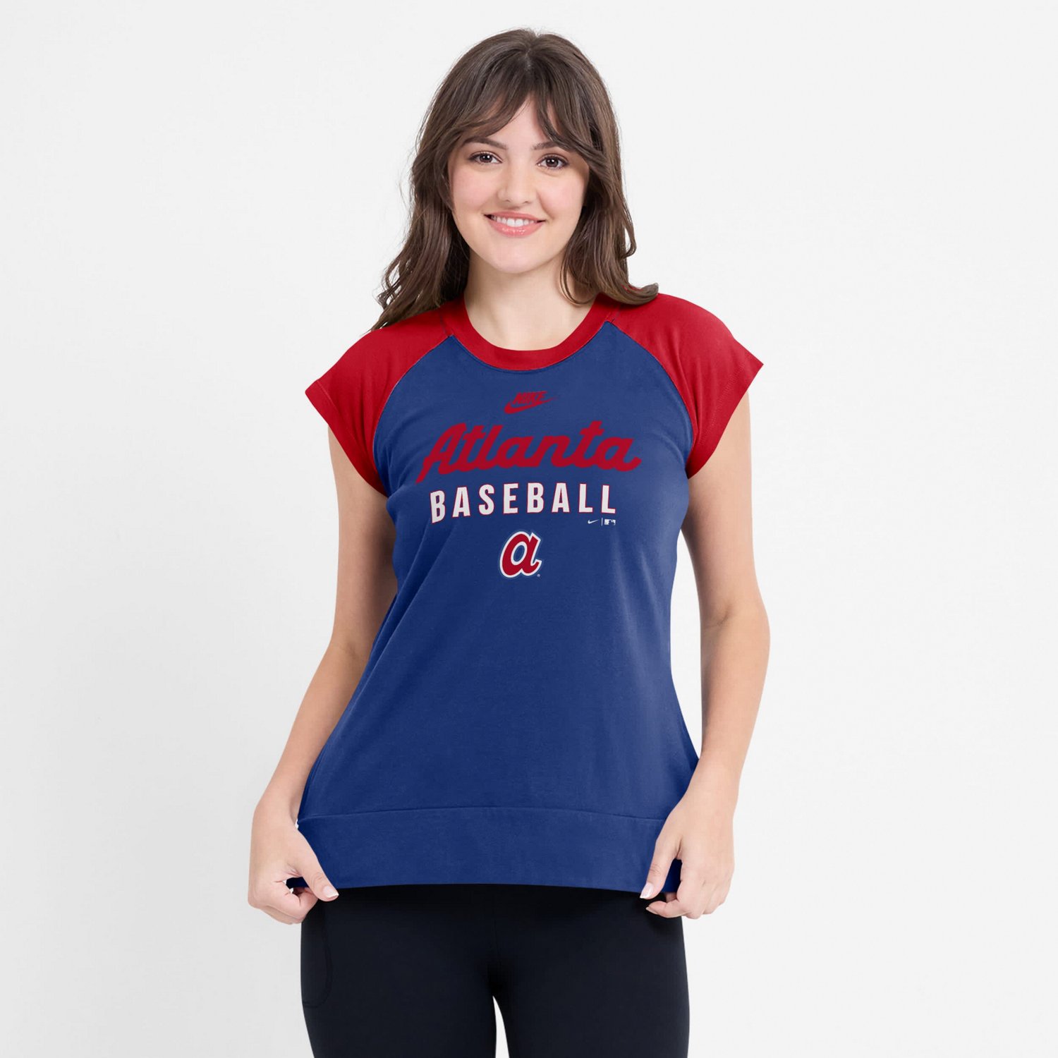 Nike Red Atlanta Braves Cooperstown Collection Raglan Performance T-Shirt