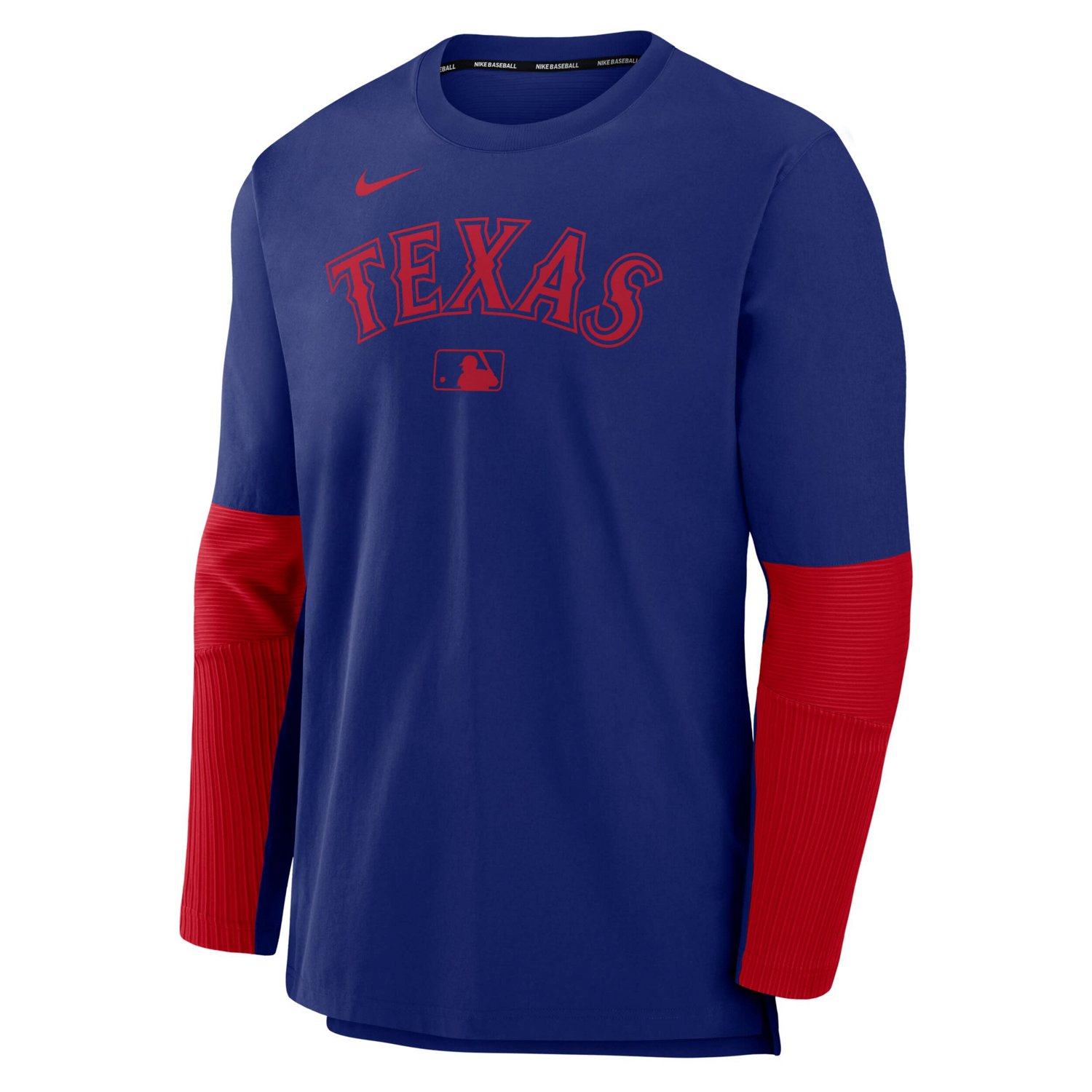 Nike Red Texas Rangers Authentic Collection Player Dri-FIT Lightweight Pullover - view number 2