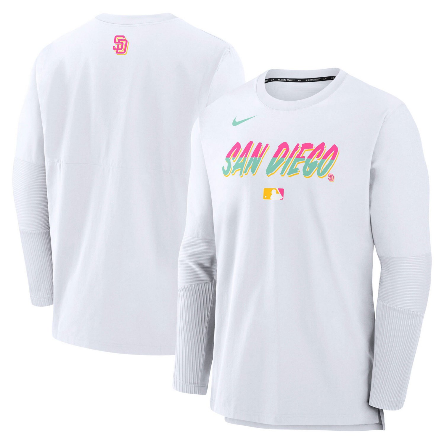 Nike San Diego Padres Authentic Collection City Connect Lightweight Player Tri-Blend Performance Long Sleeve T-Shirt             - view number 1