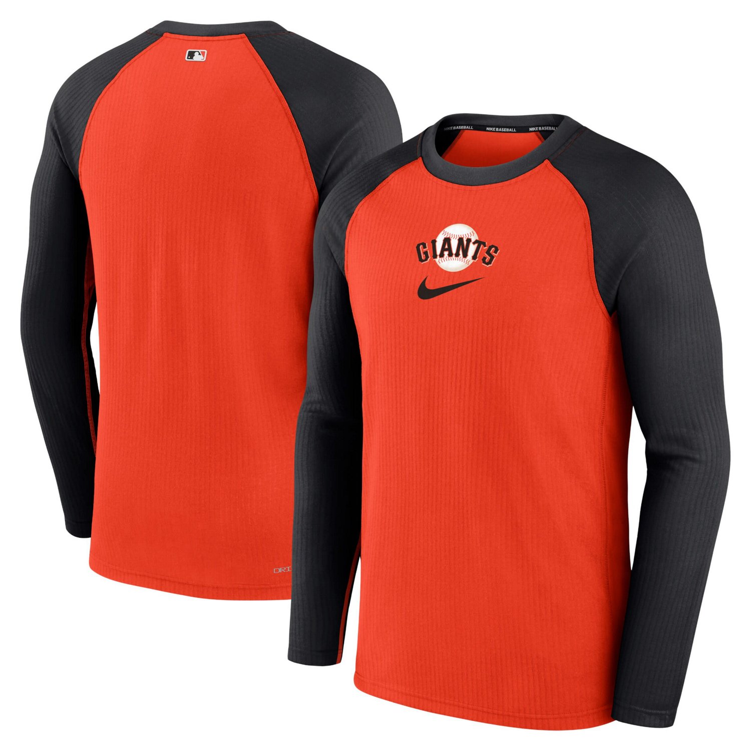 Nike San Francisco Giants Authentic Collection Game Raglan Performance Long Sleeve T-Shirt