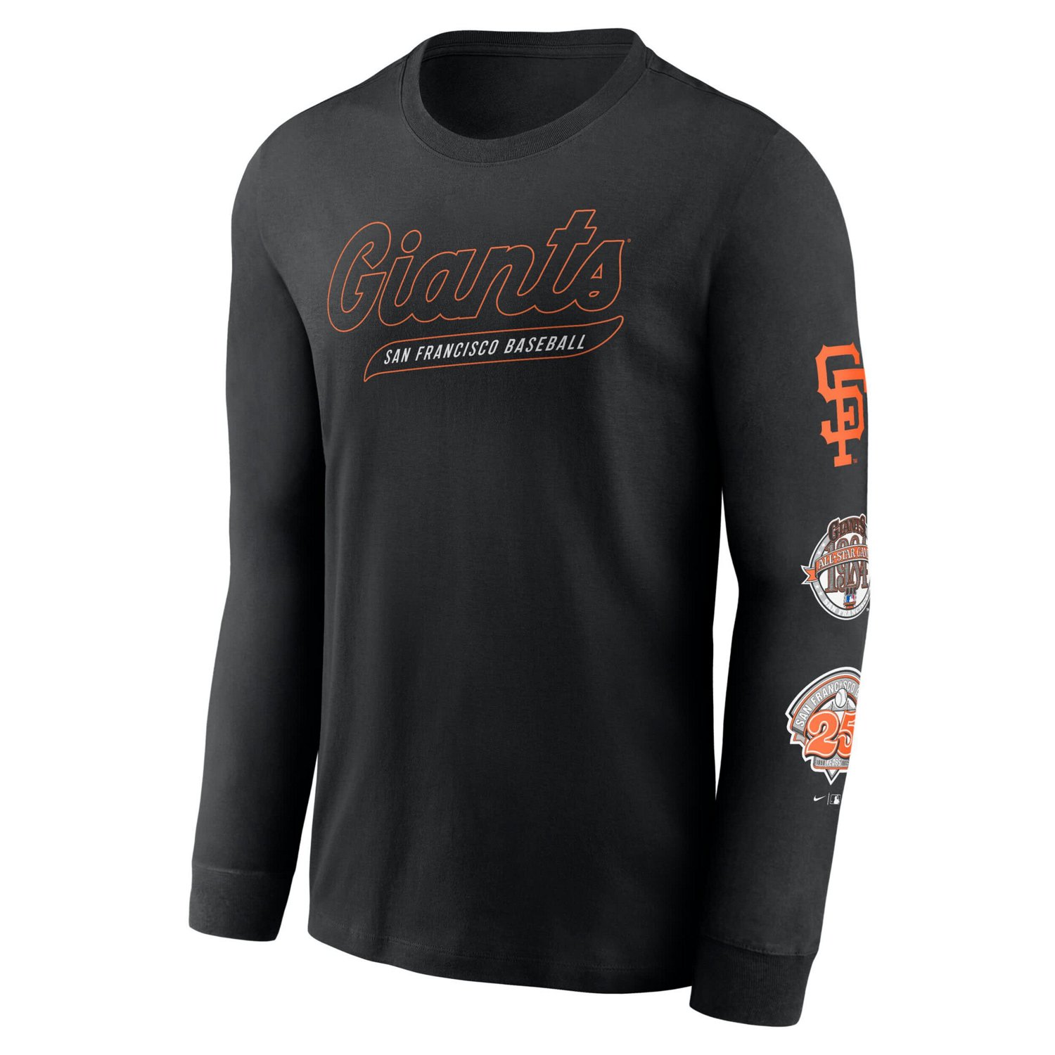 Nike San Francisco Giants Cooperstown Collection Knockout Long Sleeve T-Shirt
