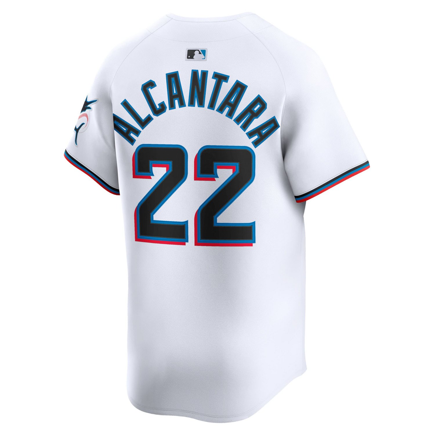 Nike Sandy Alcantara Miami Marlins Home Limited Player Jersey - view number 3