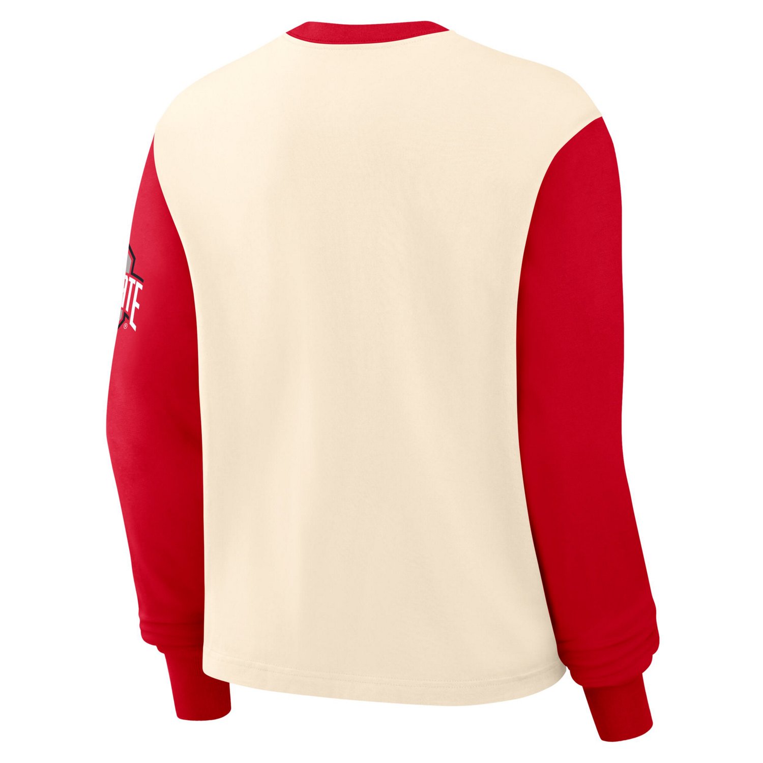 Nike Scarlet Ohio State Buckeyes Color Block Boxy Long Sleeve T-Shirt - view number 3