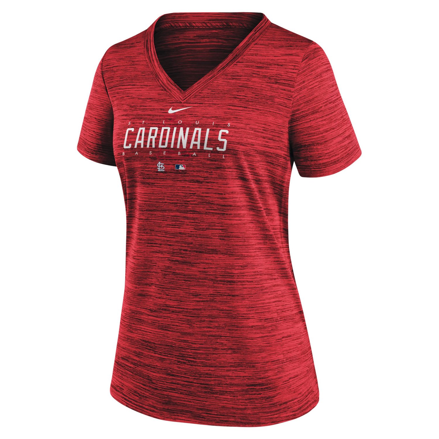 Nike St Louis Cardinals Authentic Collection Velocity Practice Performance V-Neck T-Shirt                                        - view number 2
