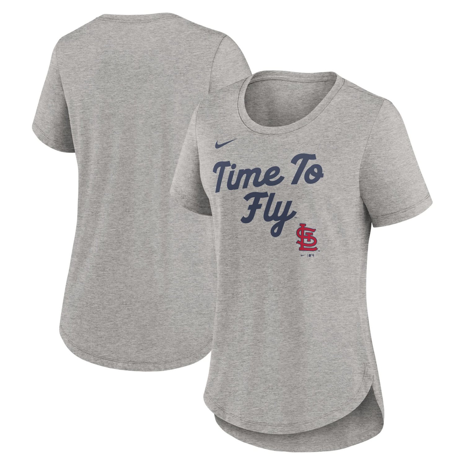Nike St Louis Cardinals Script Tri-Blend T-Shirt                                                                                