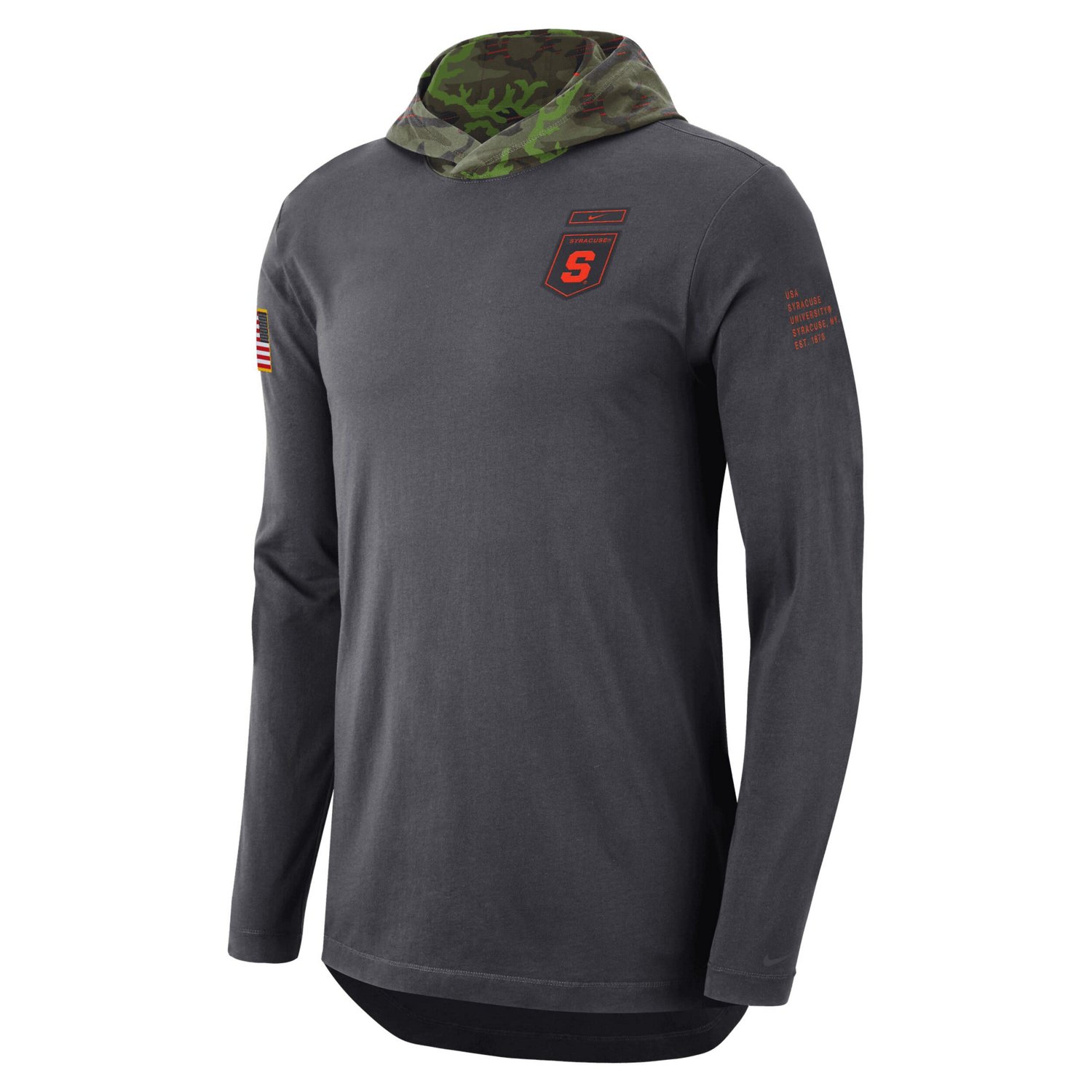 Nike Syracuse Military Long Sleeve Hoodie T-Shirt - view number 2