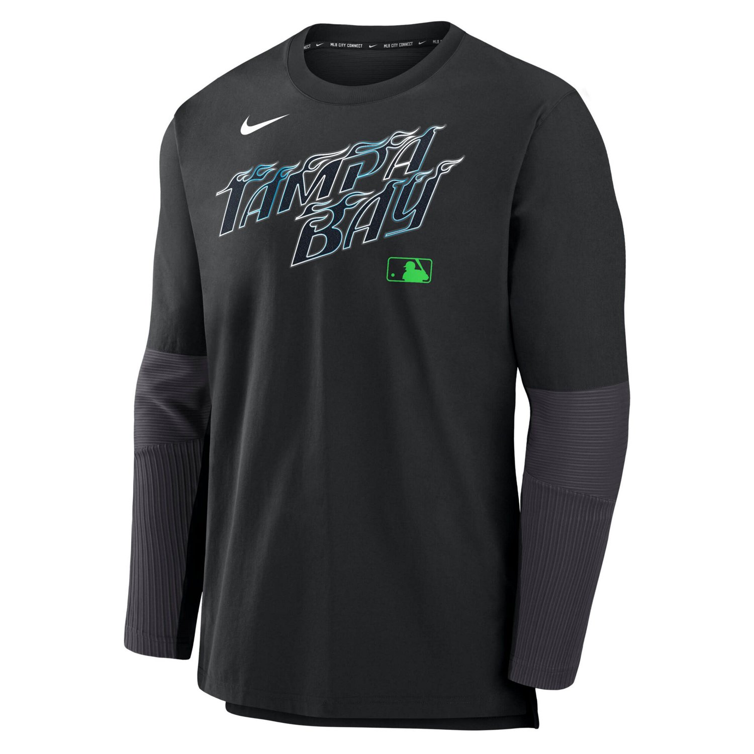 Nike Tampa Bay Rays 2025 City Connect Authentic Collection Lightweight Player Performance Long Sleeve Top - view number 2