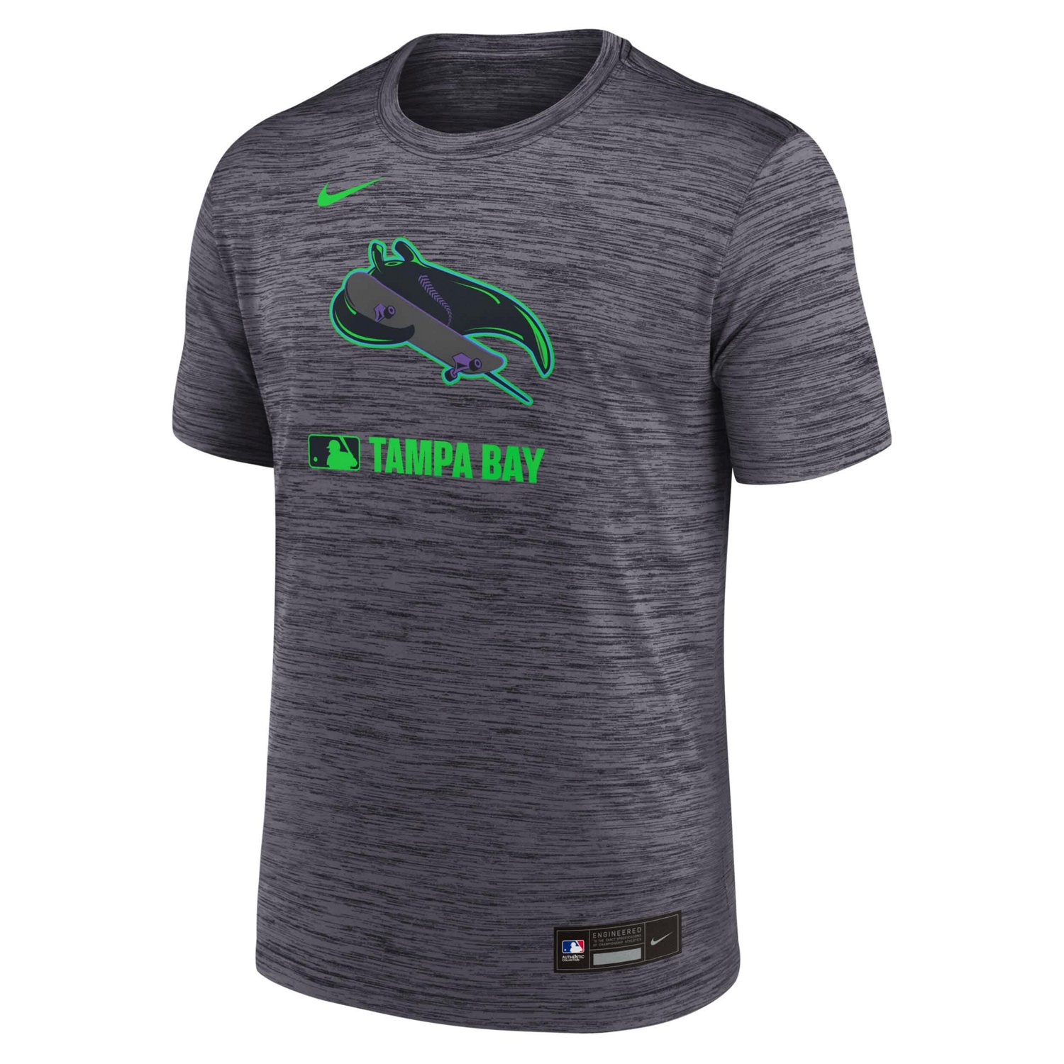 Nike Tampa Bay Rays 2025 City Connect Authentic Collection Velocity Performance T-Shirt - view number 2