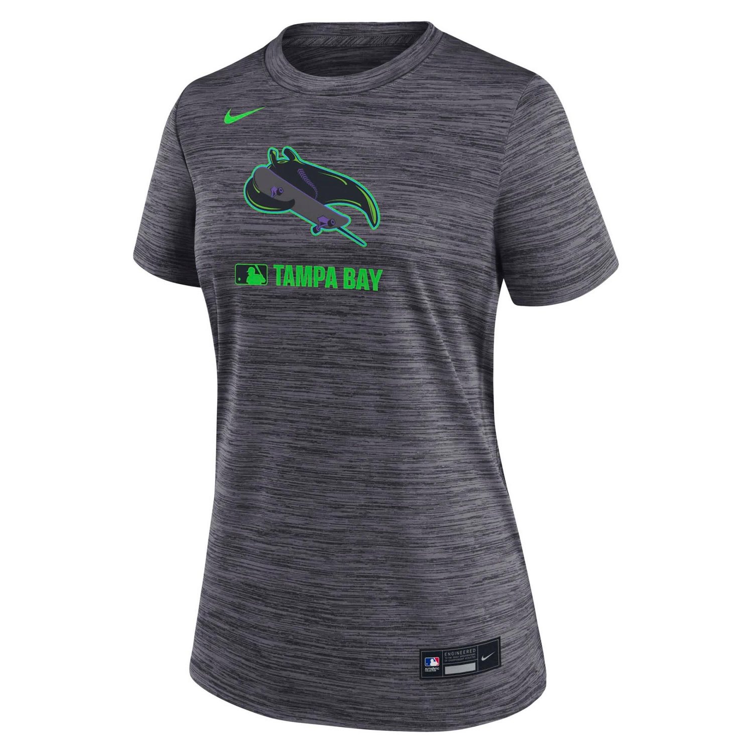 Nike Tampa Bay Rays Authentic Collection City Connect Velocity Performance T-Shirt                                               - view number 2