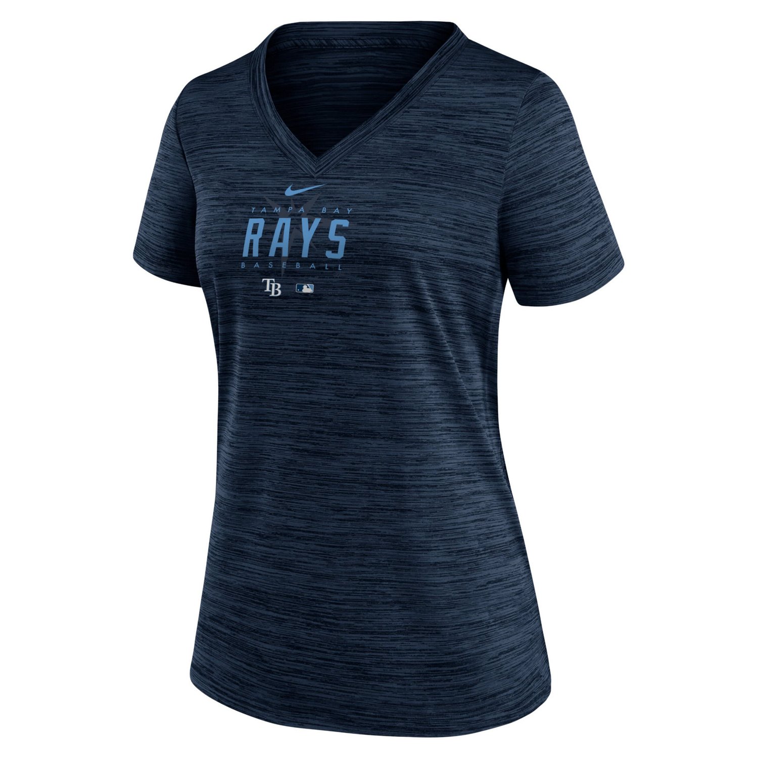 Nike Tampa Bay Rays Authentic Collection Velocity Practice Performance V-Neck T-Shirt - view number 2
