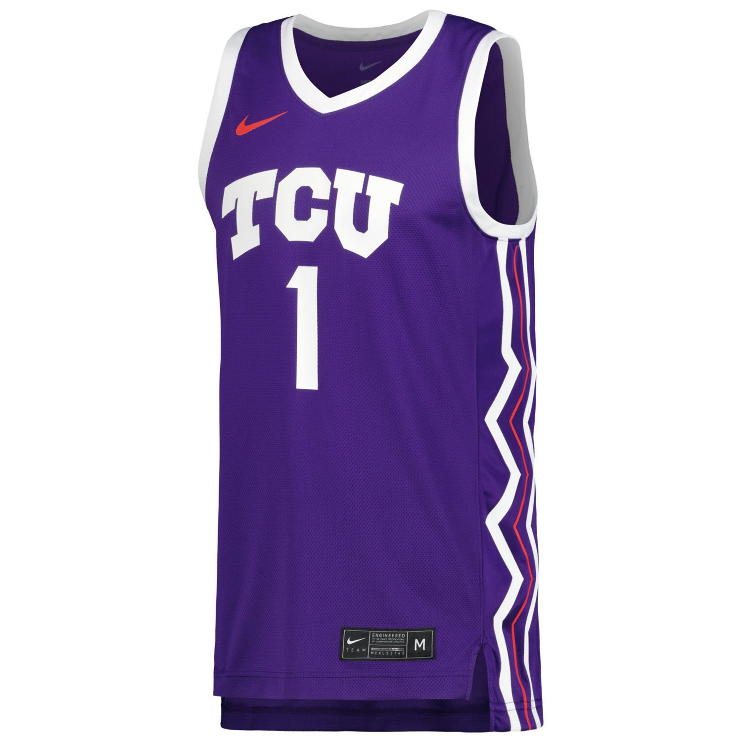Nike TCU Horned Frogs Replica Basketball Jersey - view number 2