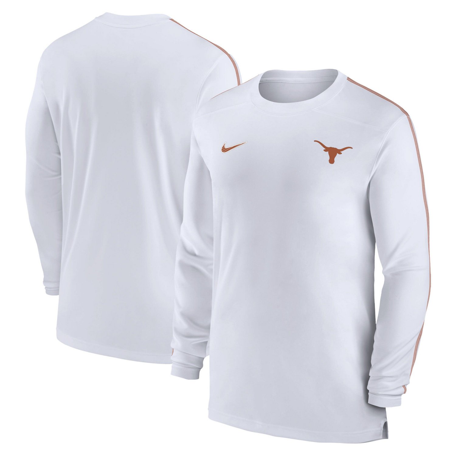 Nike Texas Longhorns 2024 Sideline Coach UV Performance Long Sleeve T-Shirt - view number 1