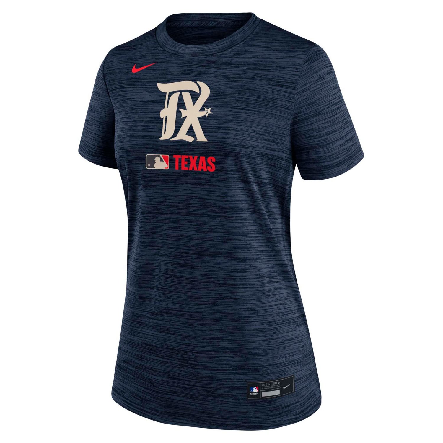 Nike Texas Rangers Authentic Collection City Connect Velocity Performance T-Shirt