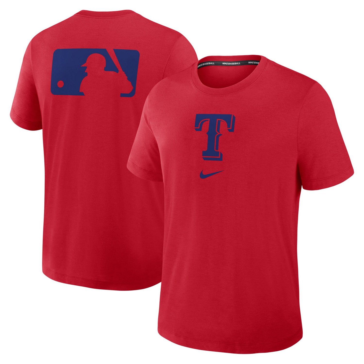 Nike Texas Rangers Authentic Collection Early Work Tri-Blend Performance T-Shirt                                                 - view number 1