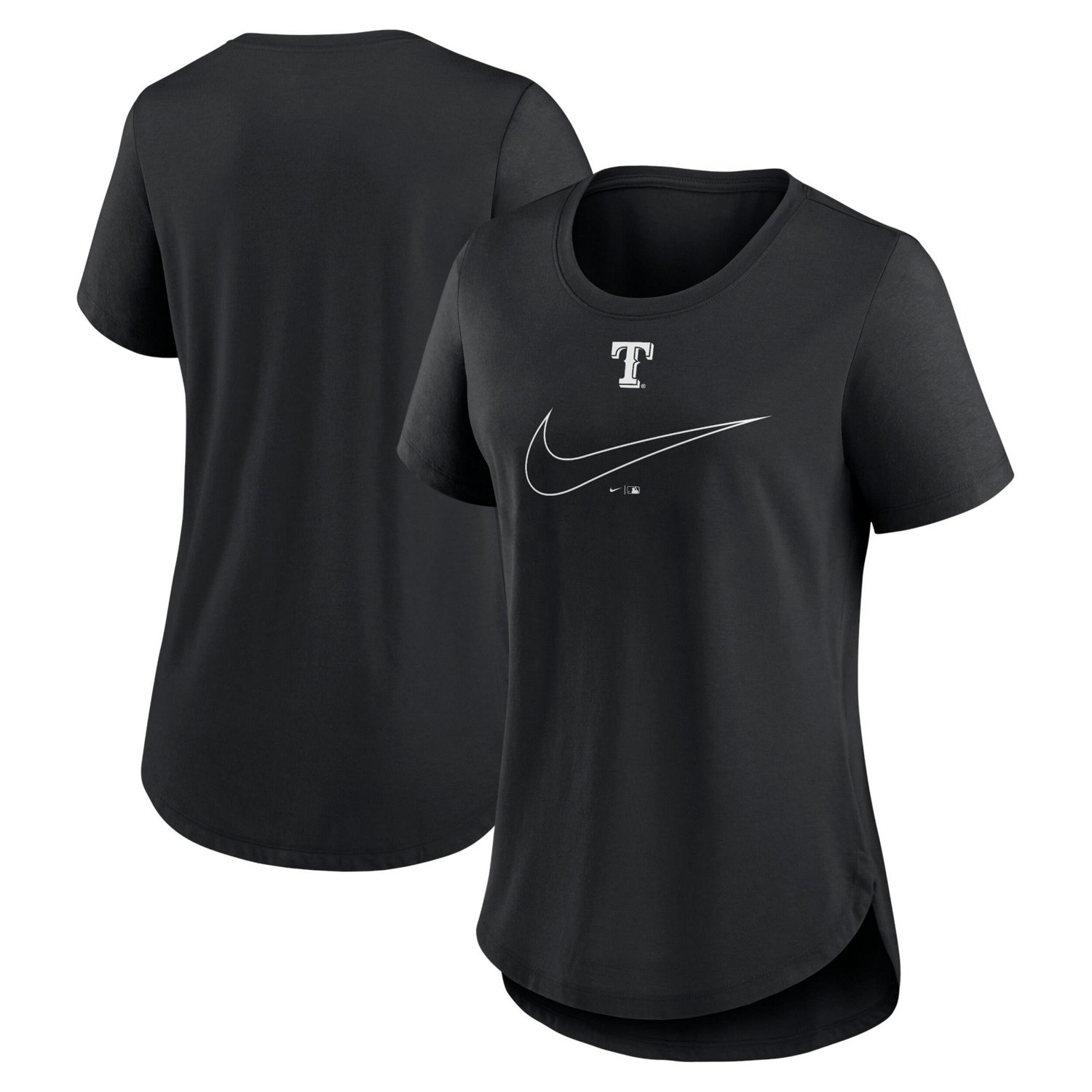 Nike Texas Rangers Big Swoosh Tri-Blend Scoop Neck T-Shirt