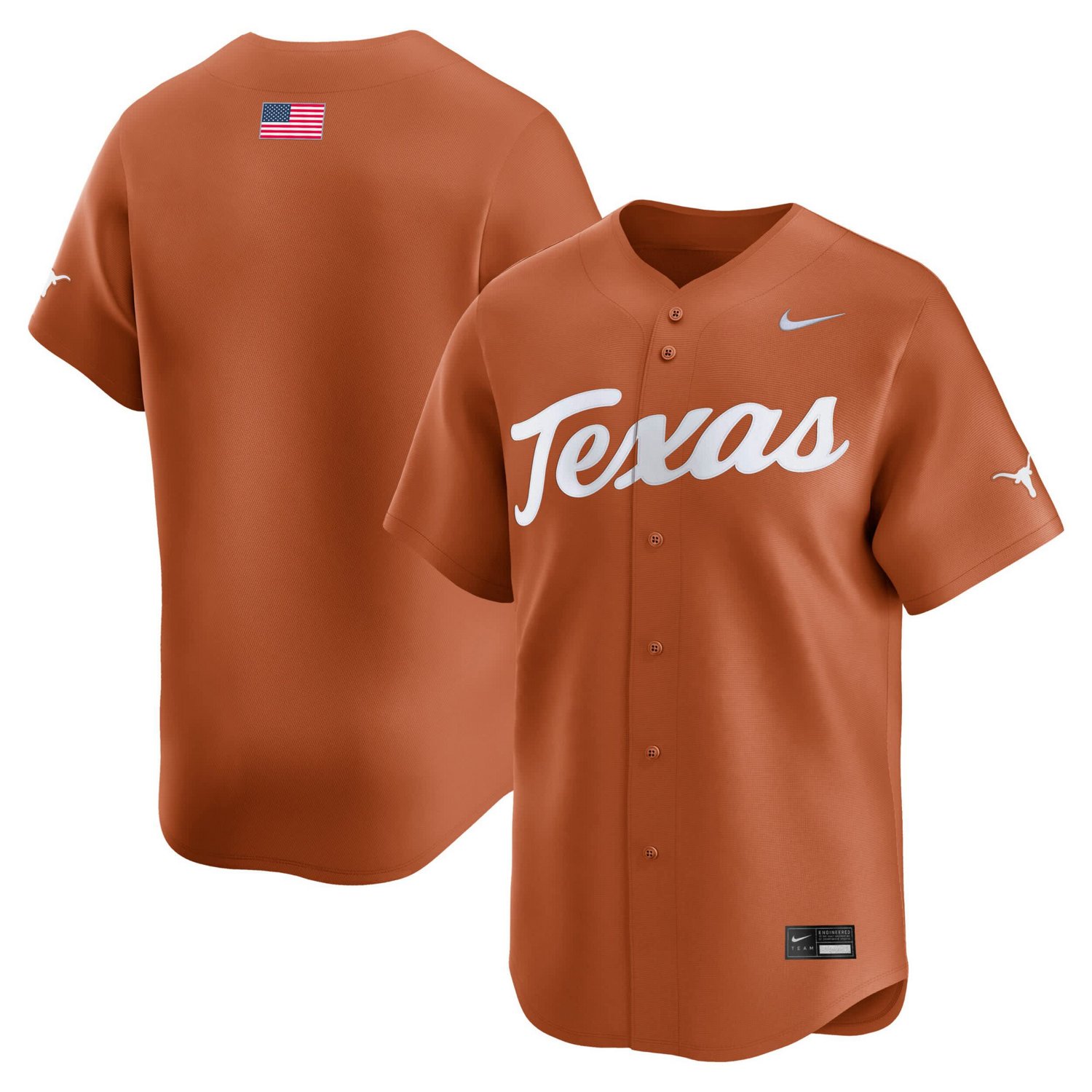Nike Texas Texas Longhorns College Limited Baseball Jersey - view number 1