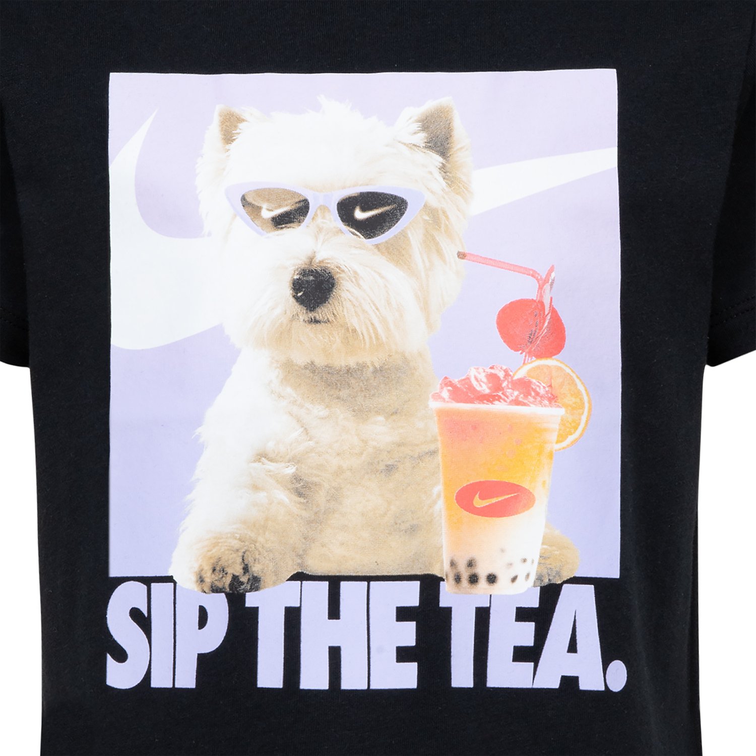 Nike Toddler Girls' Sip The Tea Photo Graphic T-shirt - view number 3