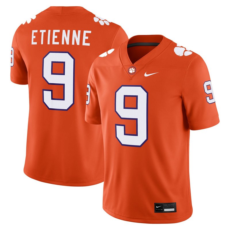 Nike Men's Travis Etienne Orange Clemson Tigers Player Game Jersey - Orange