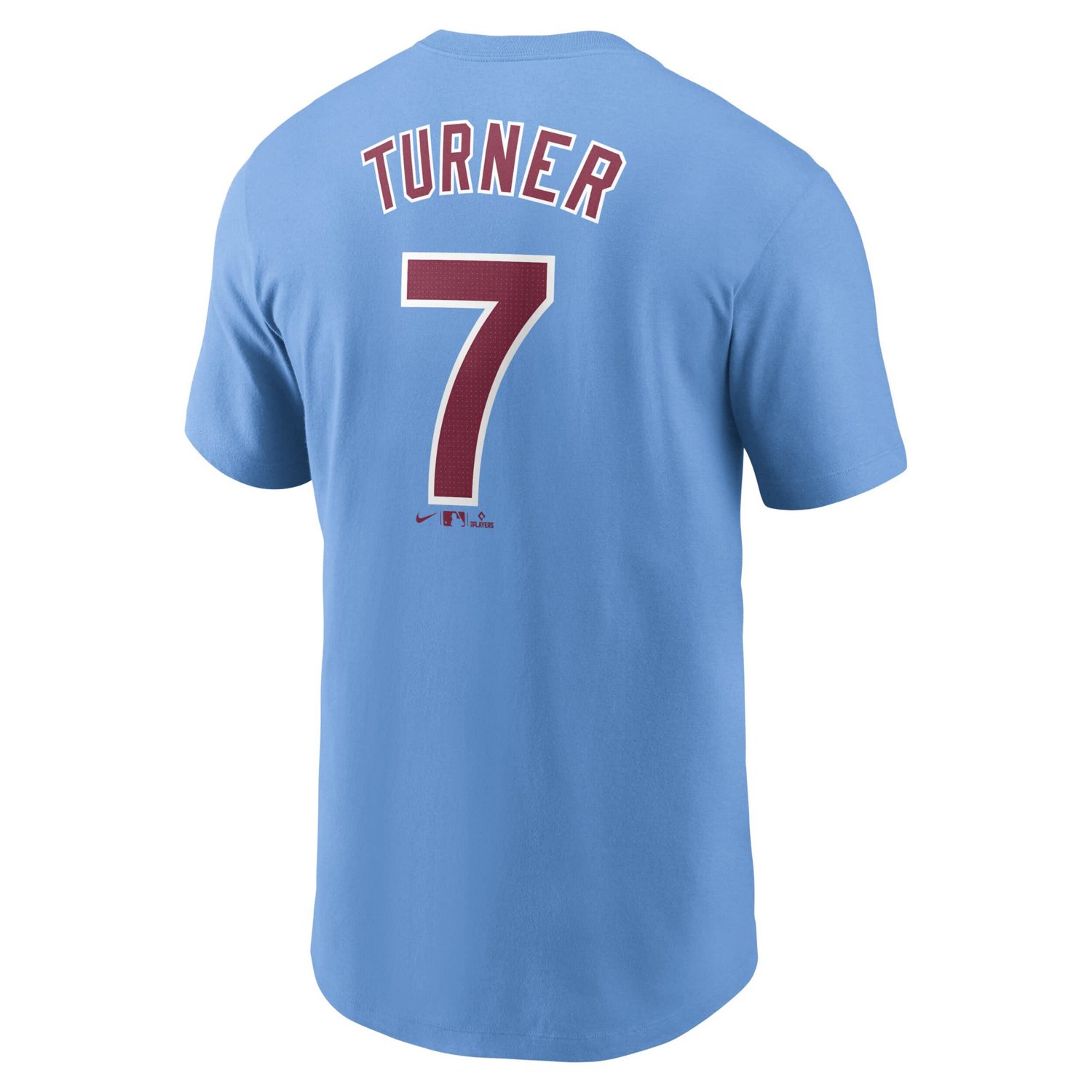 Nike Trea Turner Light Philadelphia Phillies Fuse Name  Number T-Shirt