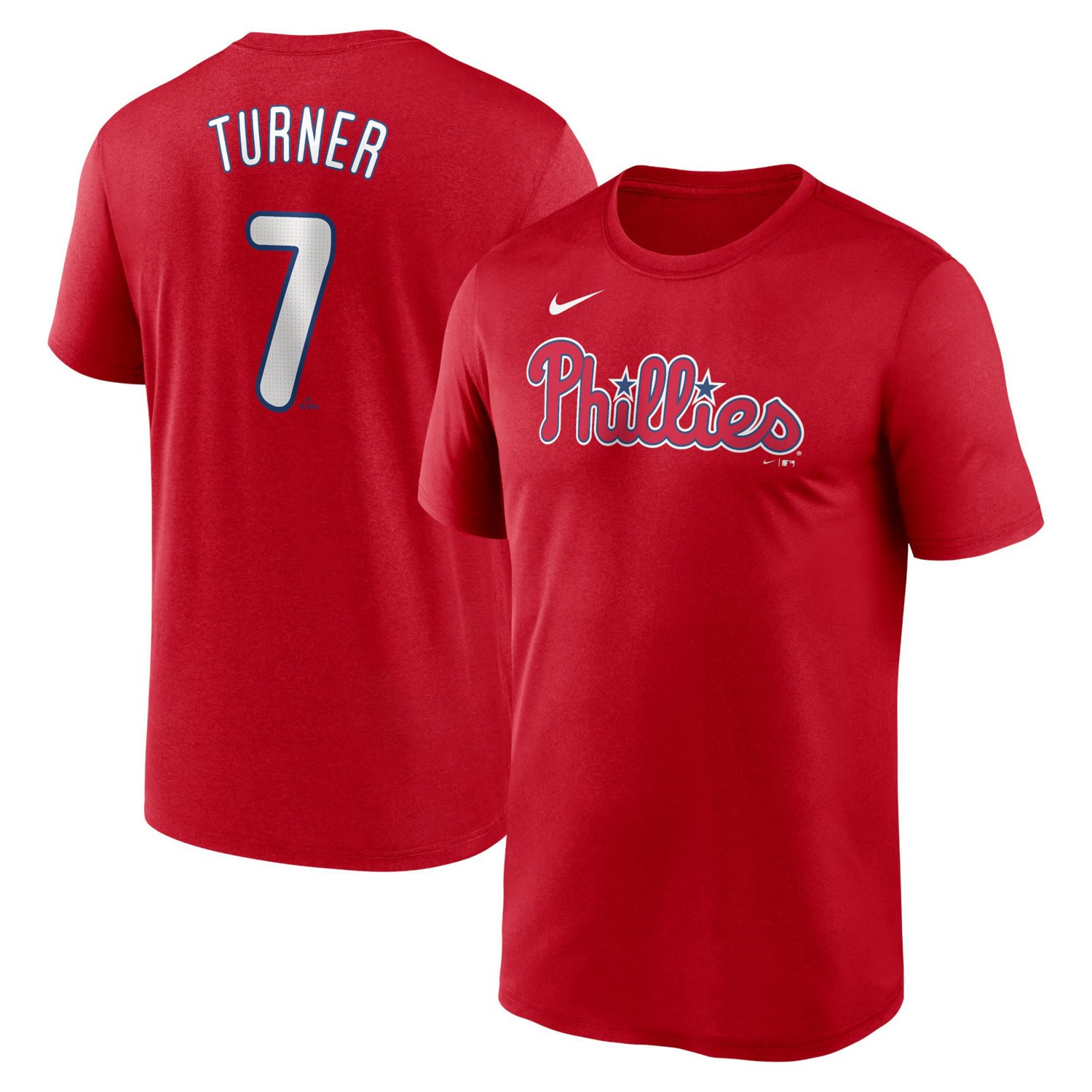 Nike Trea Turner Philadelphia Phillies Legend Name and Number Home T-Shirt                                                       - view number 1