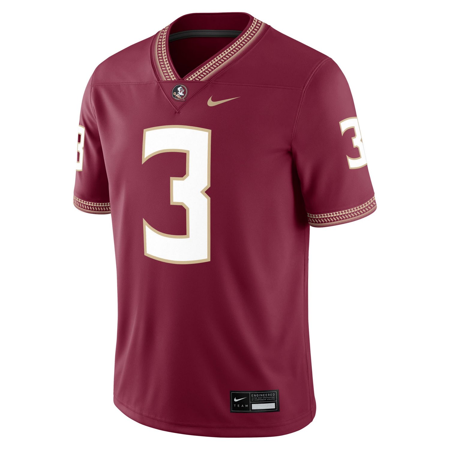 Nike Trey Benson Florida State Seminoles Player Game Jersey - view number 2