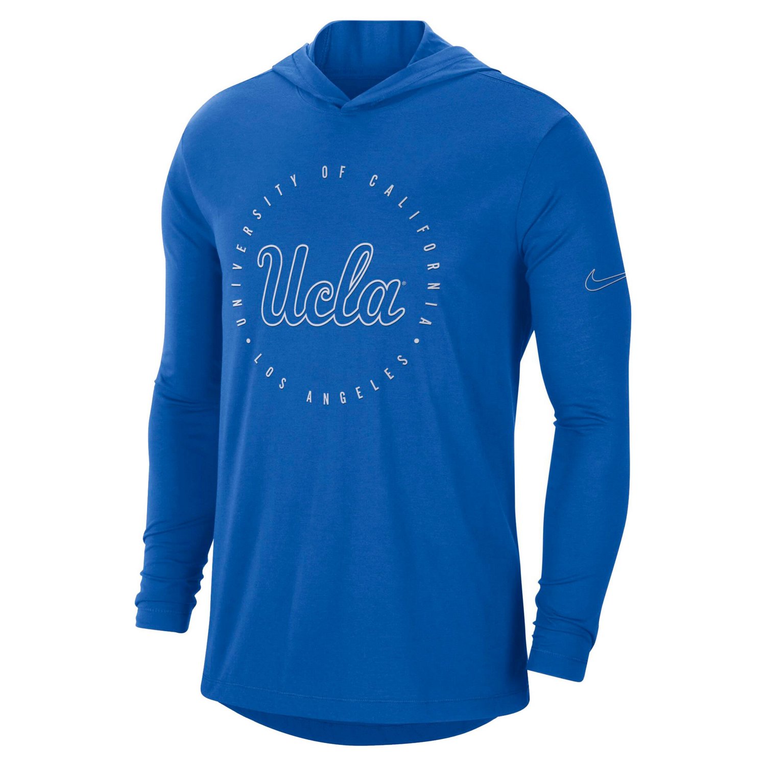 Nike UCLA Bruins Campus Tri-Blend Performance Long Sleeve Hooded T-Shirt - view number 2