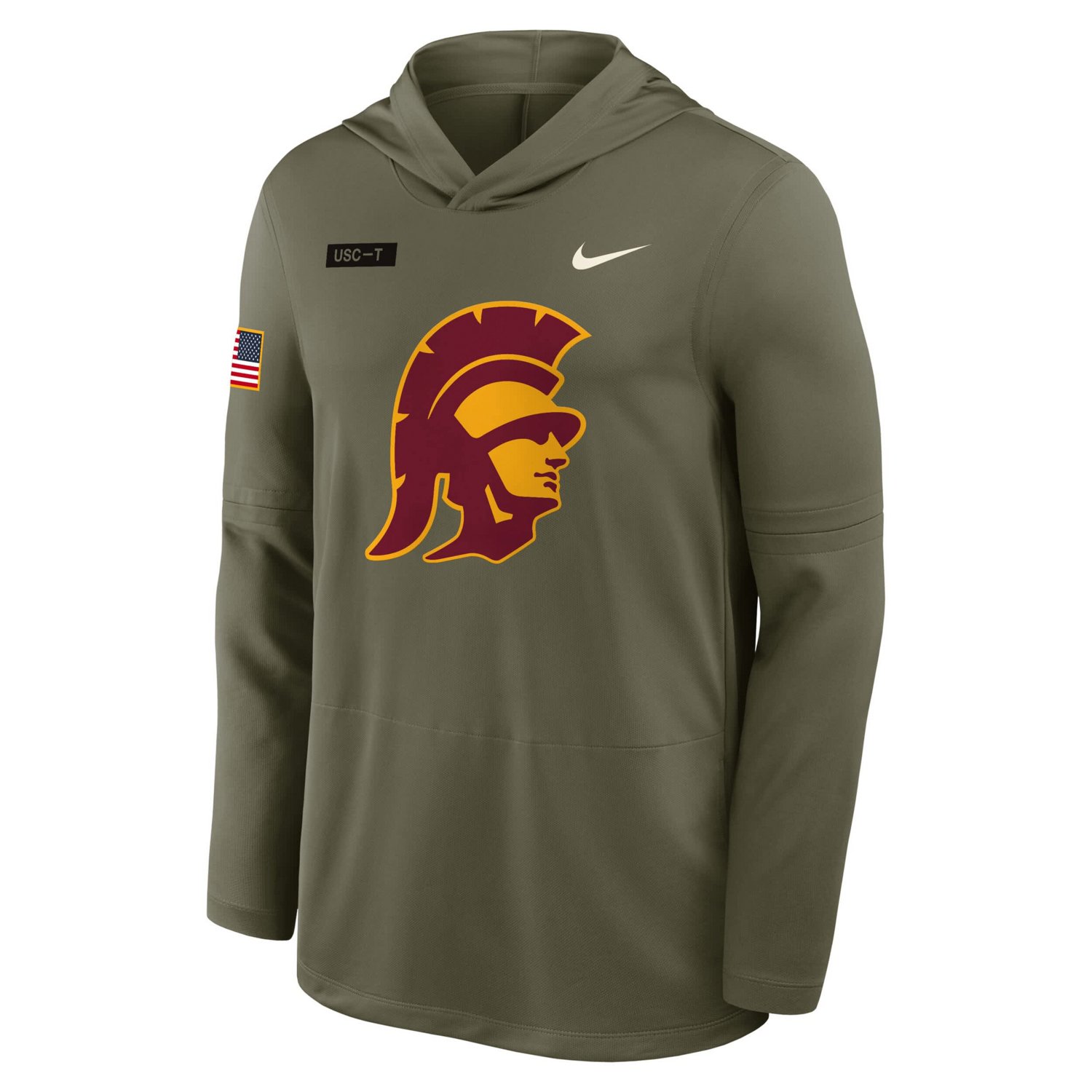 Nike USC Trojans 2025 Military Appreciation Dri-FIT Long Sleeve Hoodie T-Shirt - view number 4