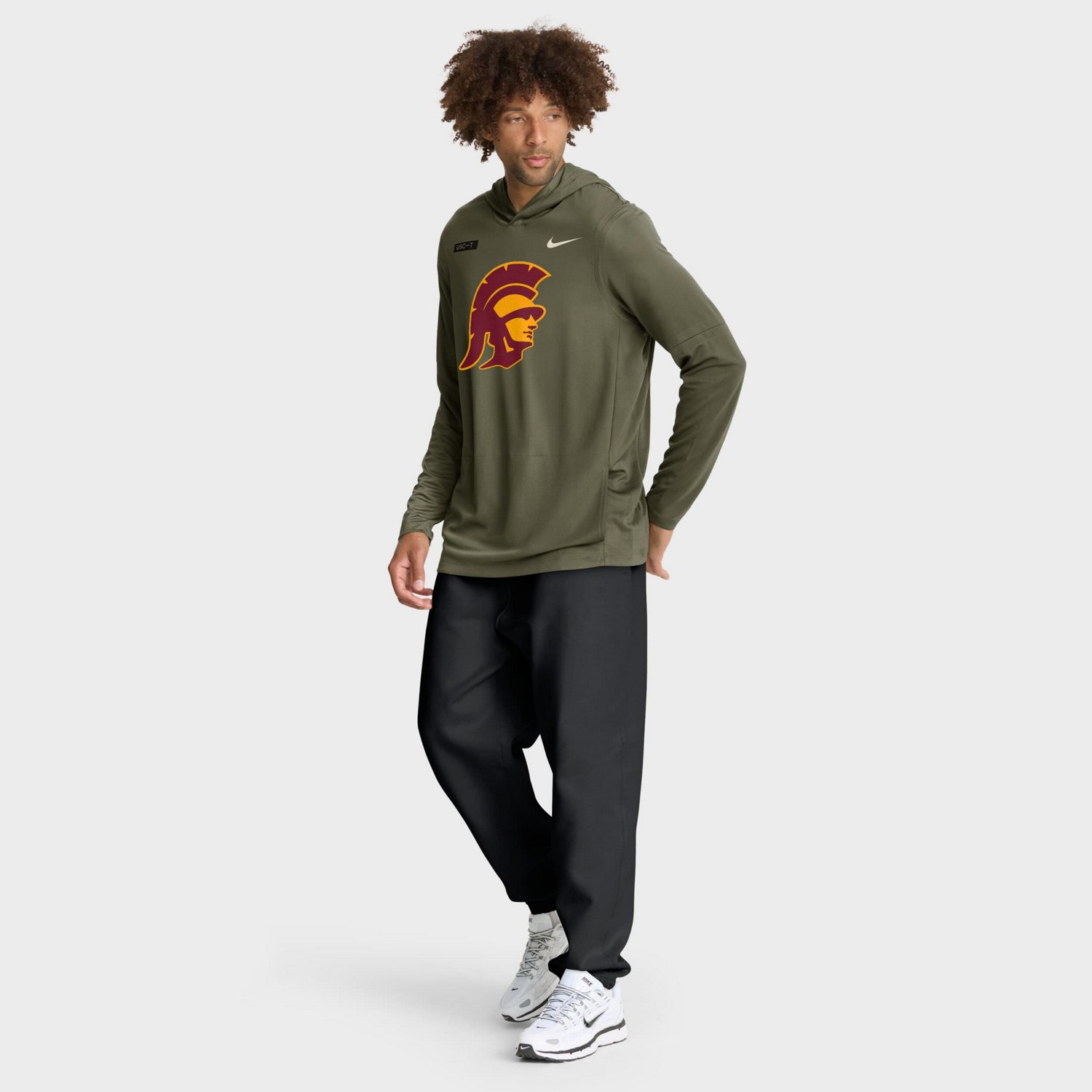 Nike USC Trojans 2025 Military Appreciation Dri-FIT Long Sleeve Hoodie T-Shirt - view number 3