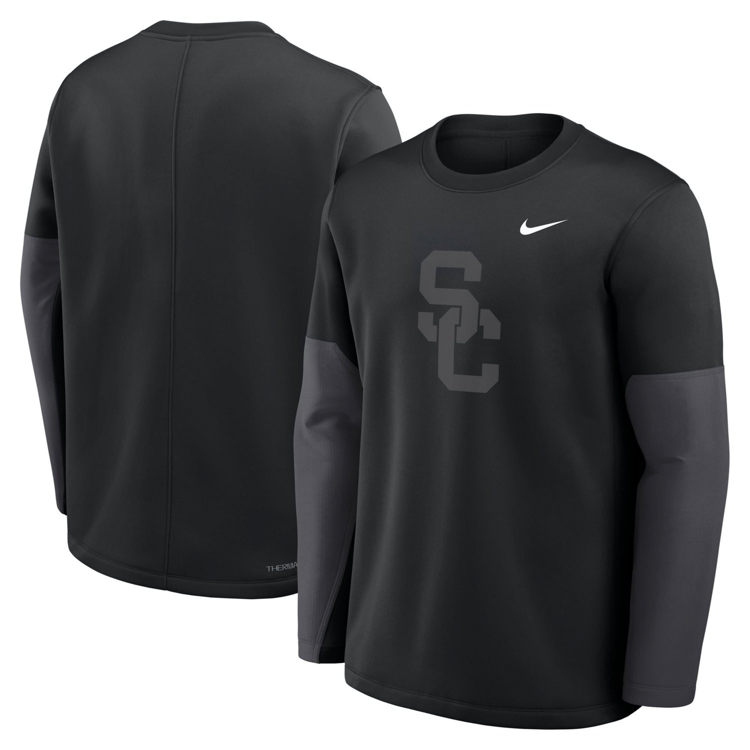 Nike USC Trojans 2025 Sideline Coach Therma-FIT Long Sleeve T-Shirt - view number 4