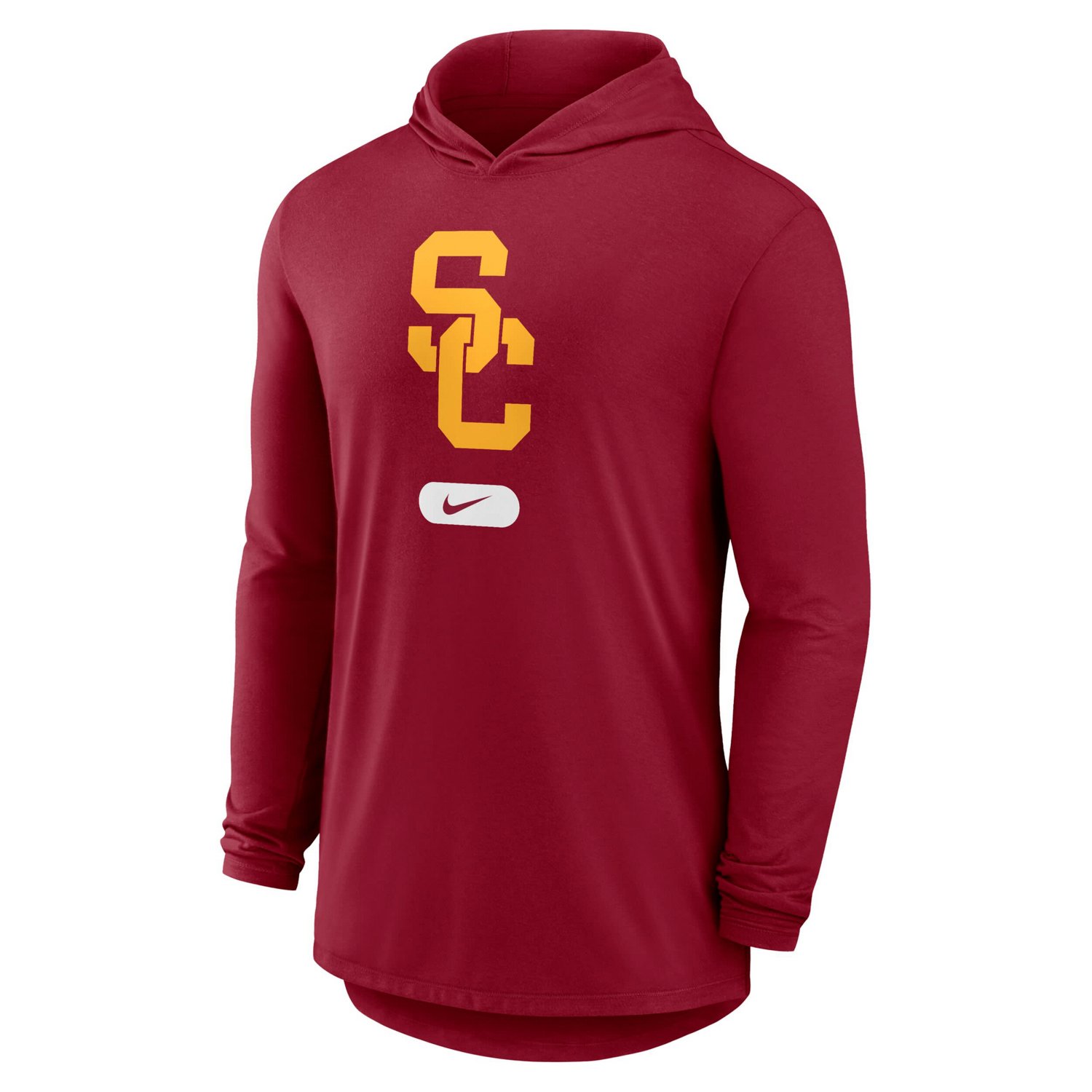 Nike USC Trojans Lightweight Performance Long Sleeve Hoodie T-Shirt                                                              - view number 2