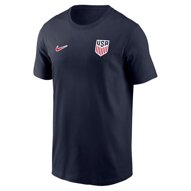 Nike Men's Navy Usmnt Crest Legend Dri-fit T-Shirt - Navy