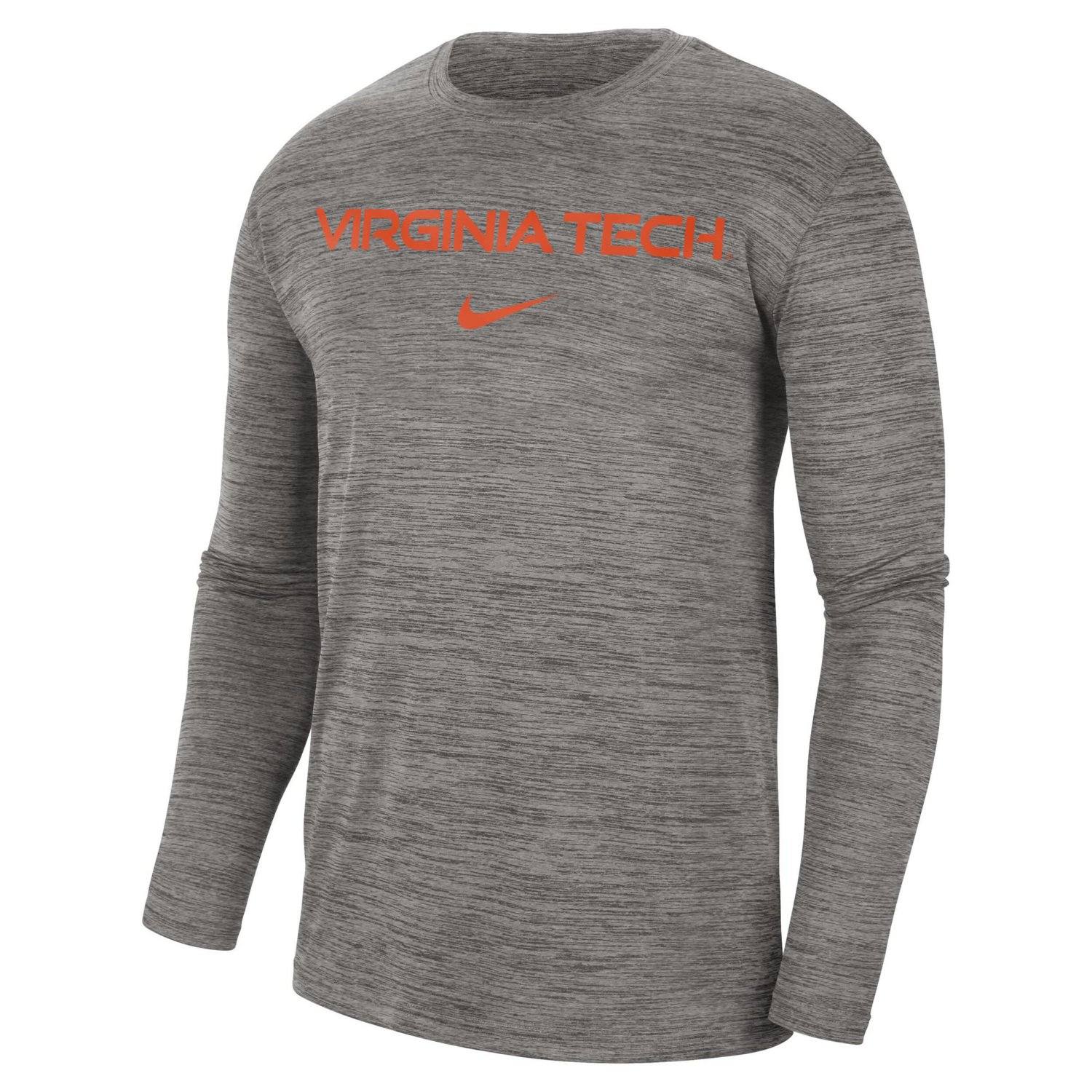Nike Virginia Tech Hokies Team Velocity Performance Long Sleeve T-Shirt
