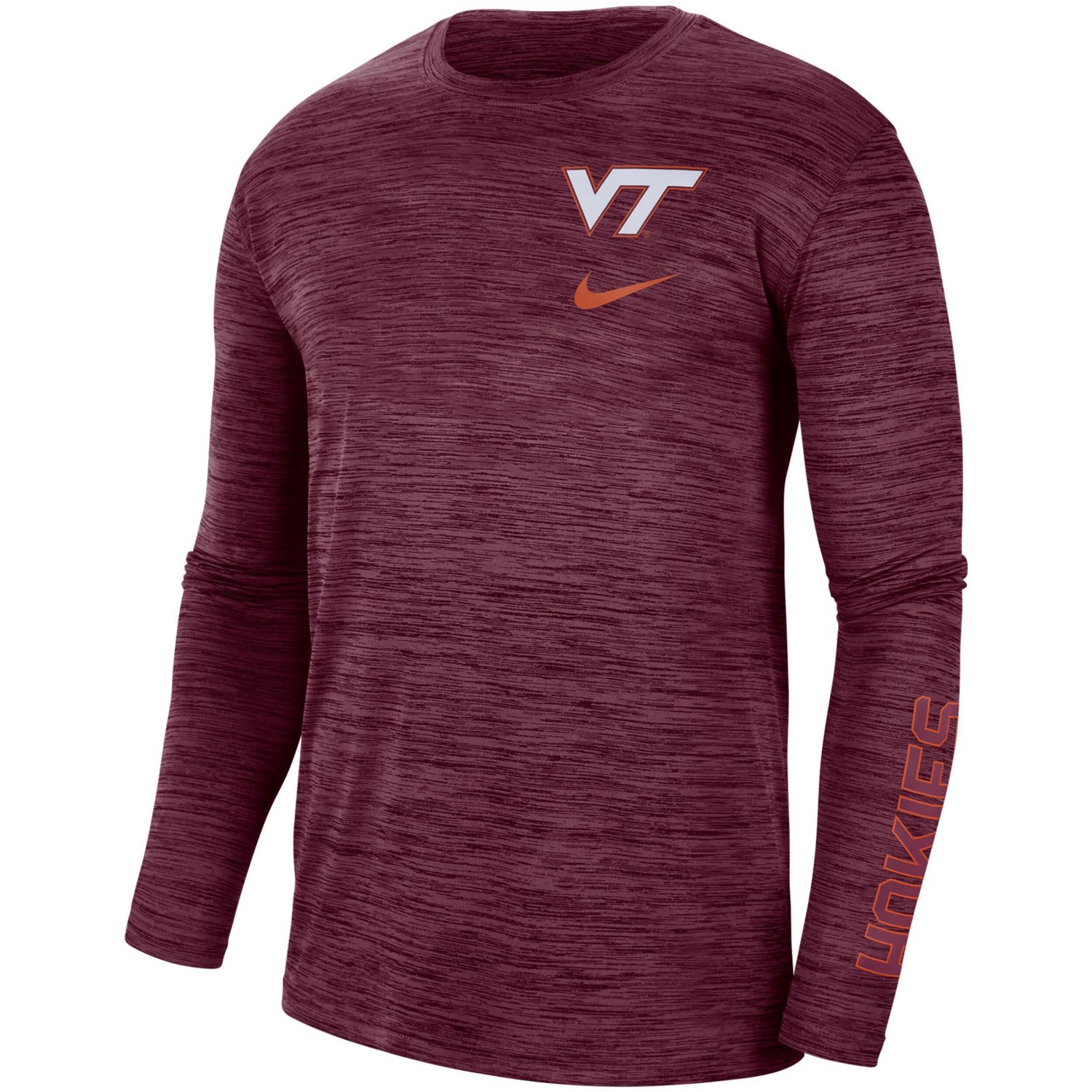 Nike Virginia Tech Hokies Velocity Legend Team Performance Long Sleeve T-Shirt