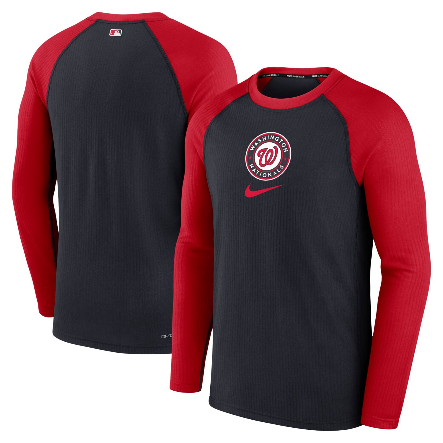 Nike Washington Nationals Authentic Collection Game Raglan Performance Long Sleeve T-Shirt - view number 1