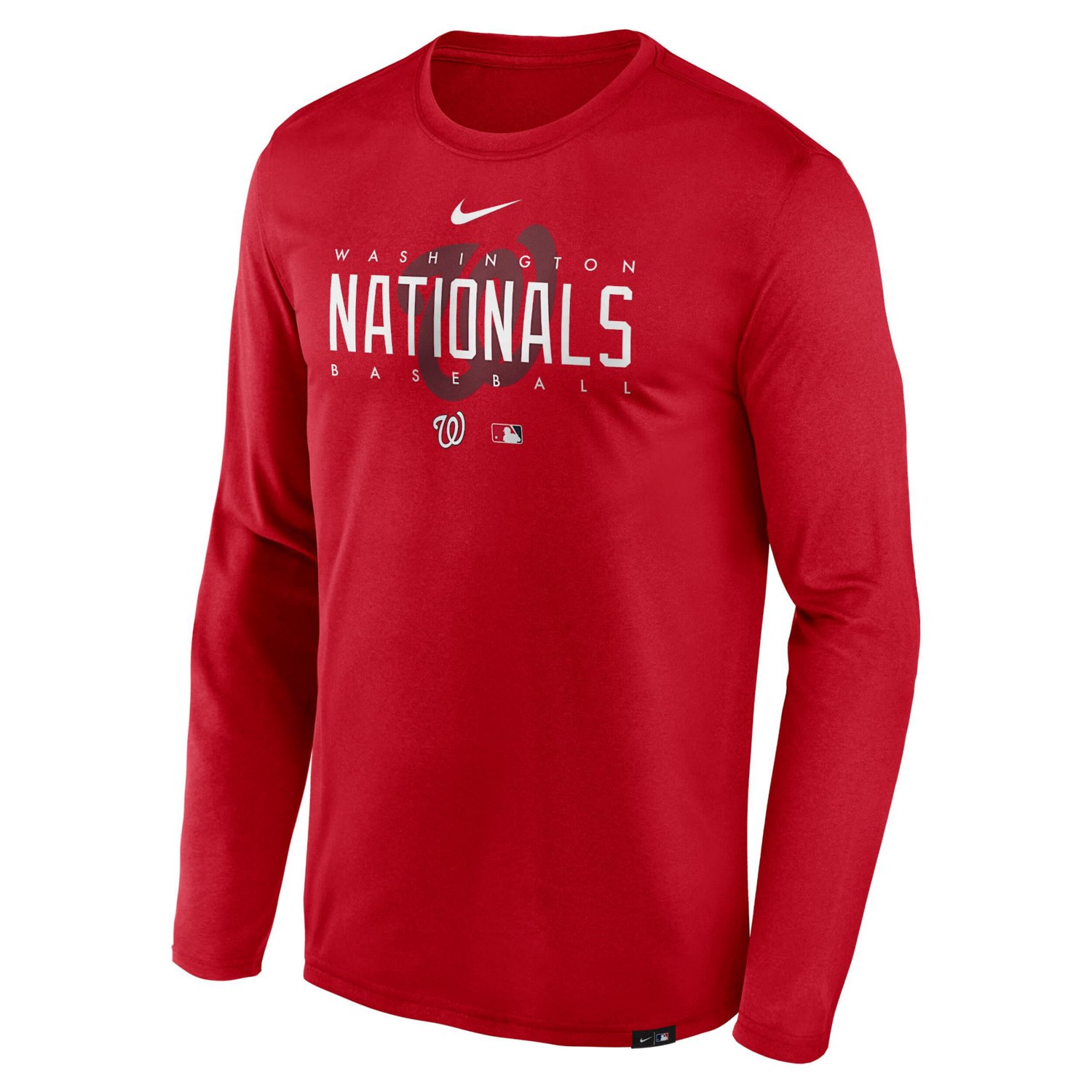 Nike Washington Nationals Authentic Collection Team Logo Legend Performance Long Sleeve T-Shirt - view number 2