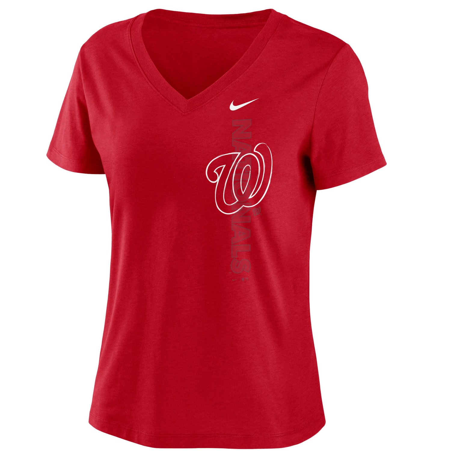 Nike Washington Nationals Local Team Tri-Blend V-Neck T-Shirt - view number 2