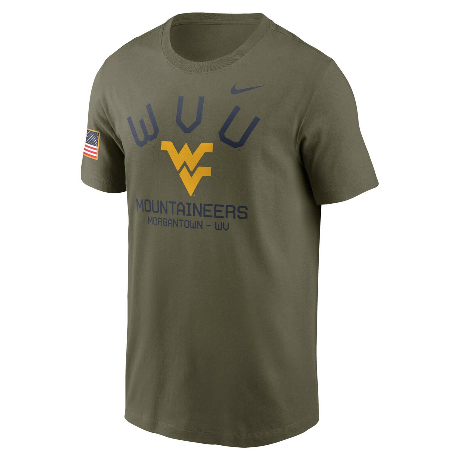 Nike West Virginia Mountaineers 2024 Military Appreciation Performance T-Shirt - view number 2