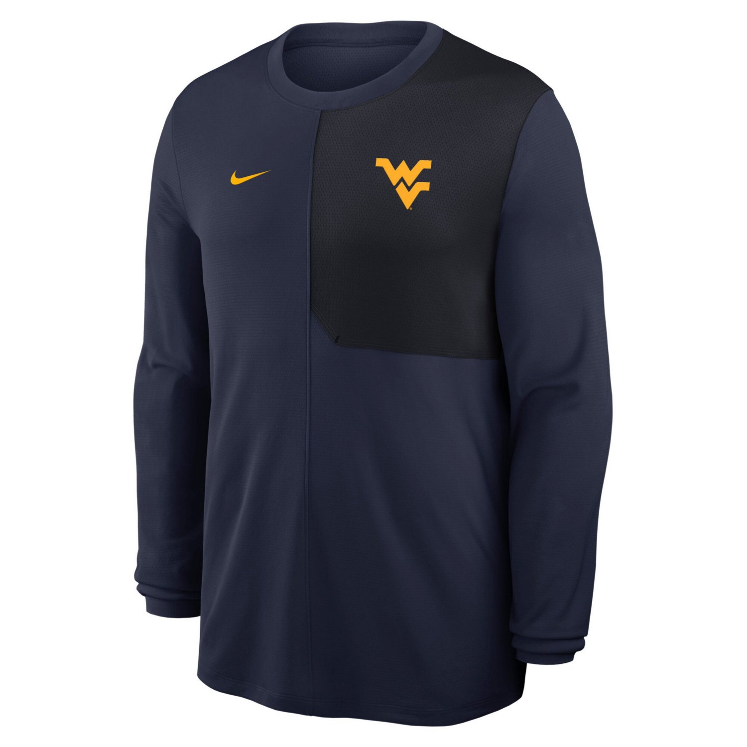 Nike West Virginia Mountaineers 2025 Sideline Coach UV Performance Long Sleeve T-Shirt - view number 2