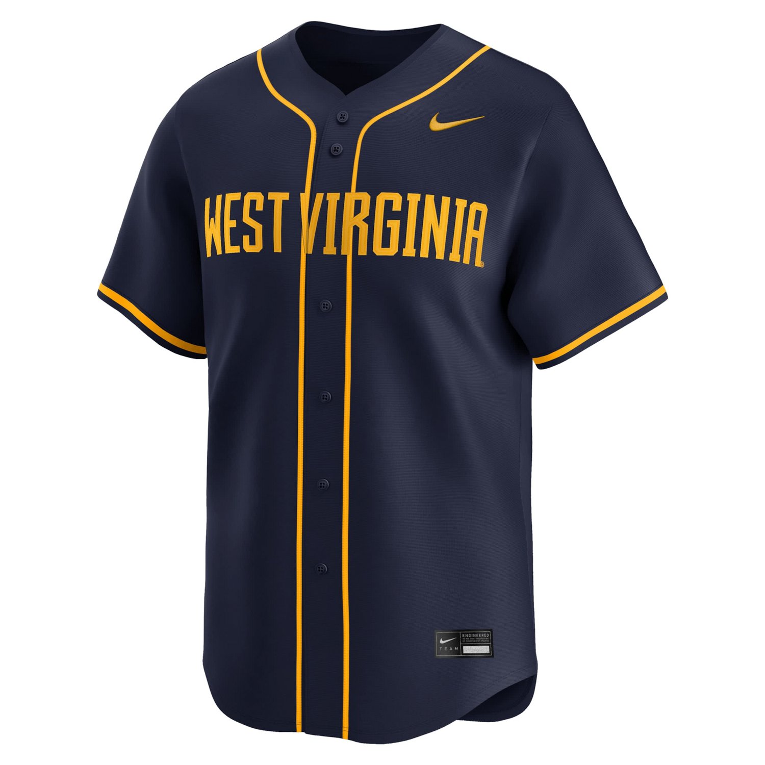 Nike West Virginia Mountaineers College Limited Baseball Jersey