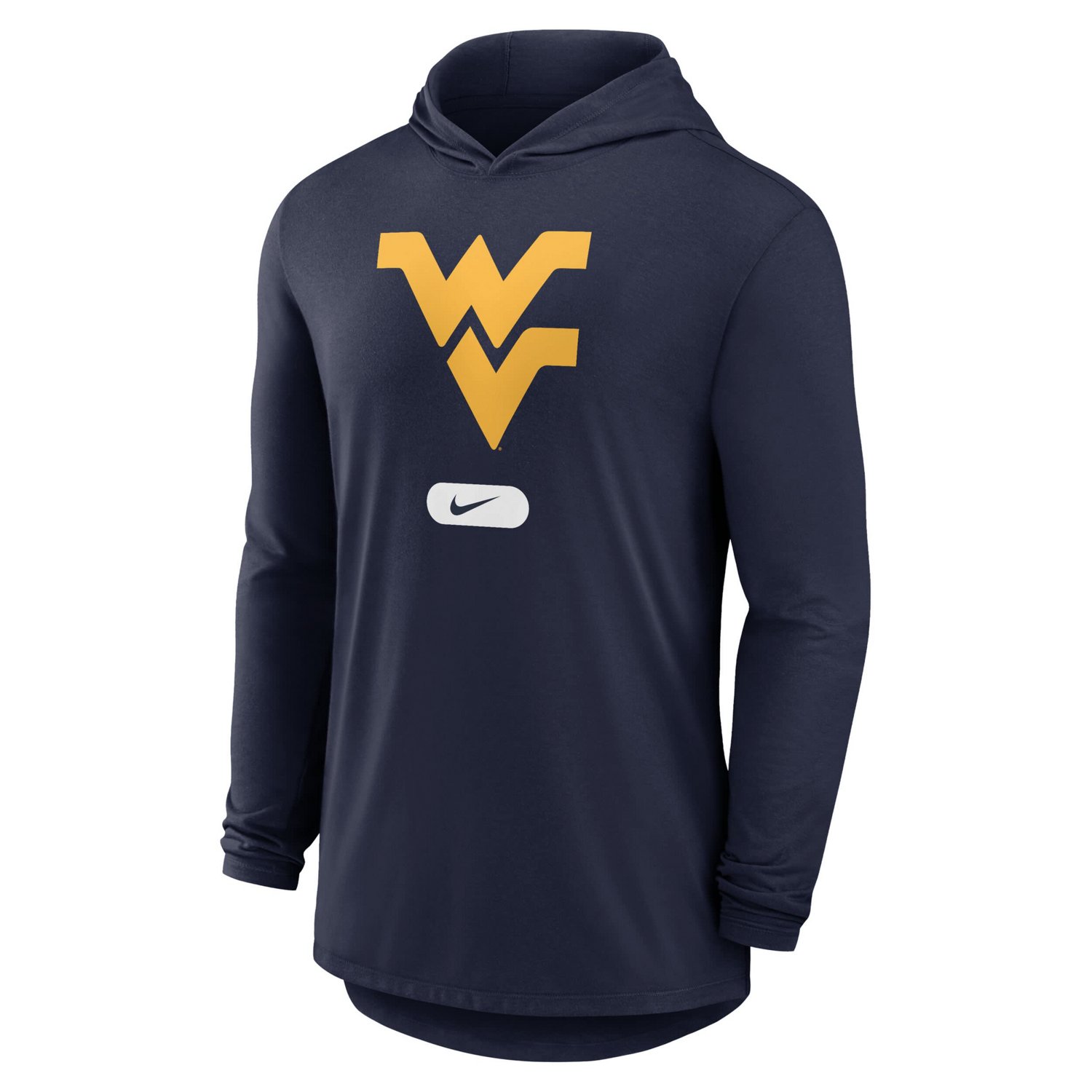 Nike West Virginia Mountaineers Primetime Tri-Blend Performance Long Sleeve Hoodie T-Shirt - view number 2