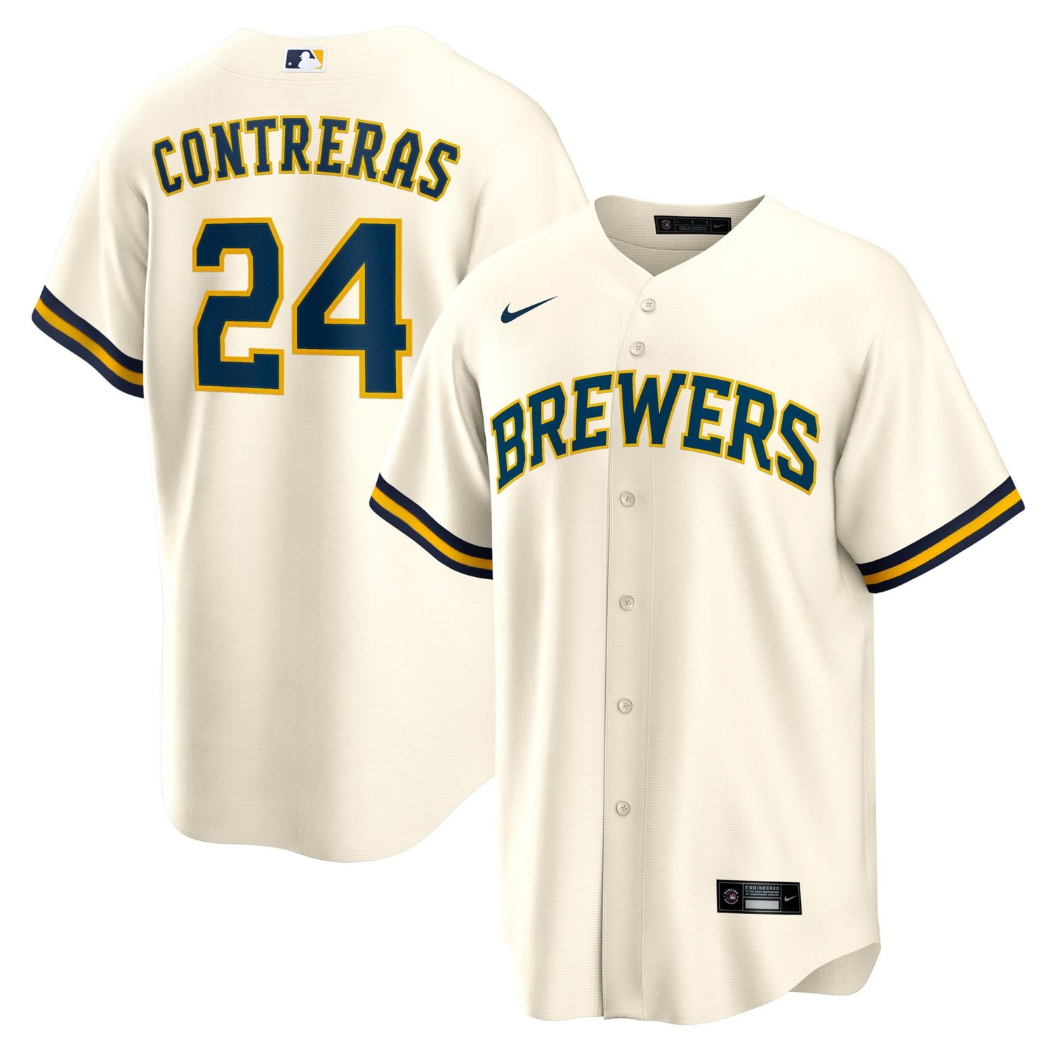 Nike William Contreras Milwaukee Brewers Home Replica Jersey