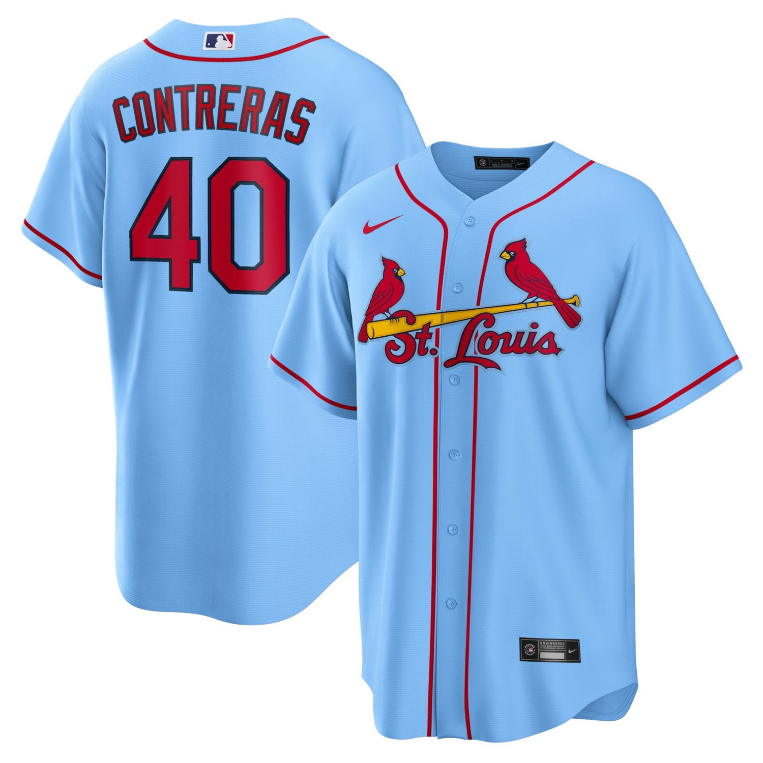 Nike Willson Contreras Light St Louis Cardinals Alternate Replica Jersey                                                         - view number 1