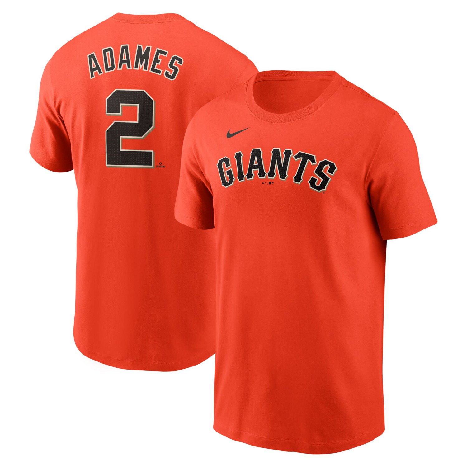 Nike Willy Adames San Francisco Giants Fuse Name  Number T-Shirt