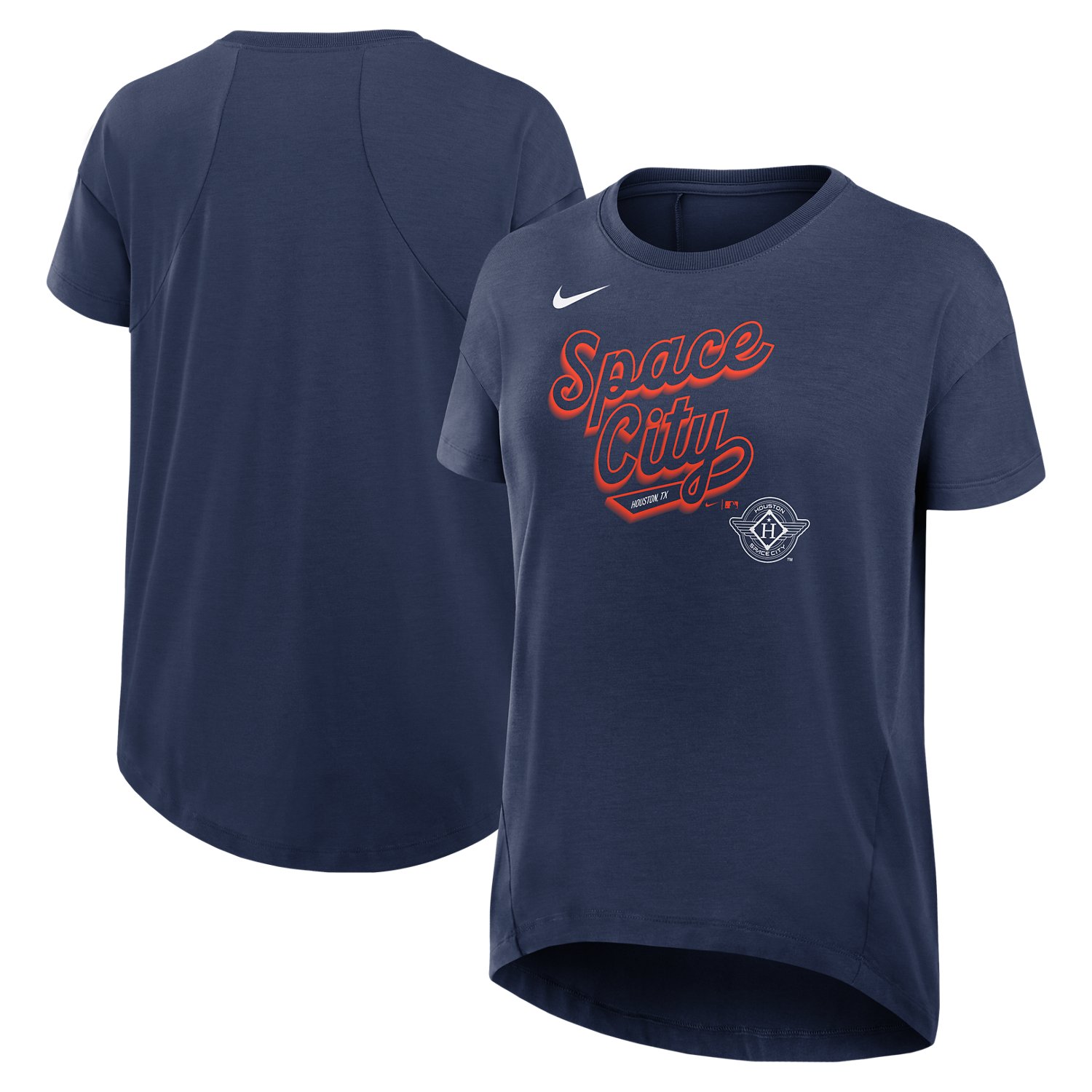 Nike Women's Houston Astros City Connect Flowy Fashion Tee - view number 3