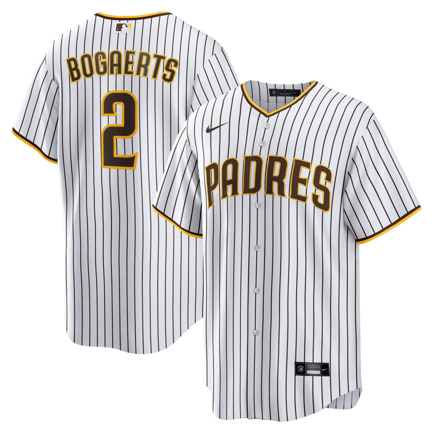 Nike Xander Bogaerts /Brown San Diego Padres Home Official Replica Player Jersey - view number 1