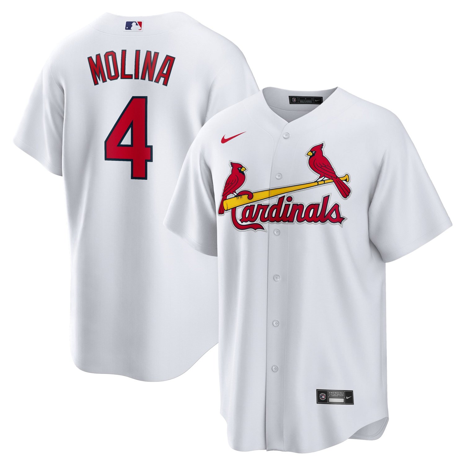 Nike Yadier Molina St Louis Cardinals Home Replica Retired Player Jersey - view number 1