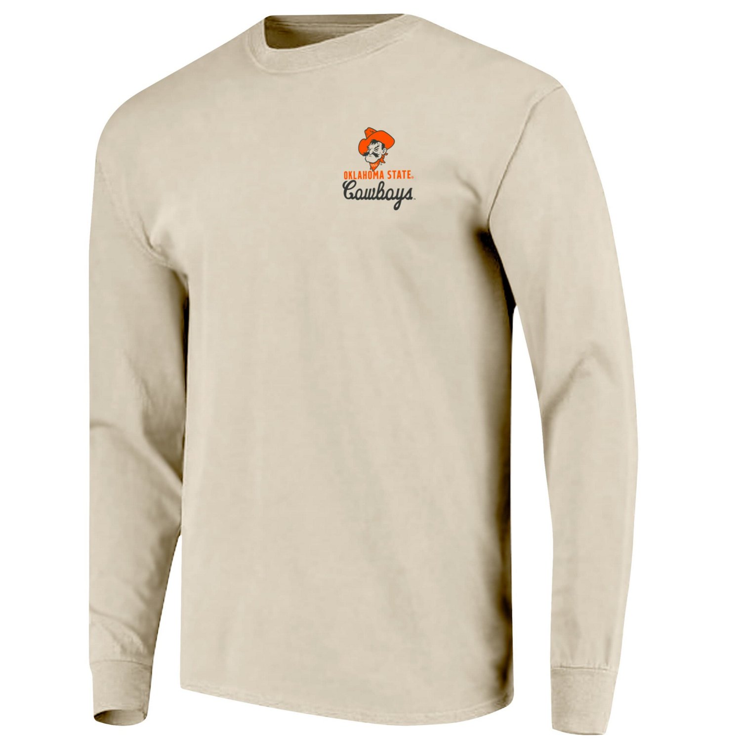 Oklahoma State Cowboys Comfort Colors Mascot Overlay Long Sleeve T-Shirt - view number 2