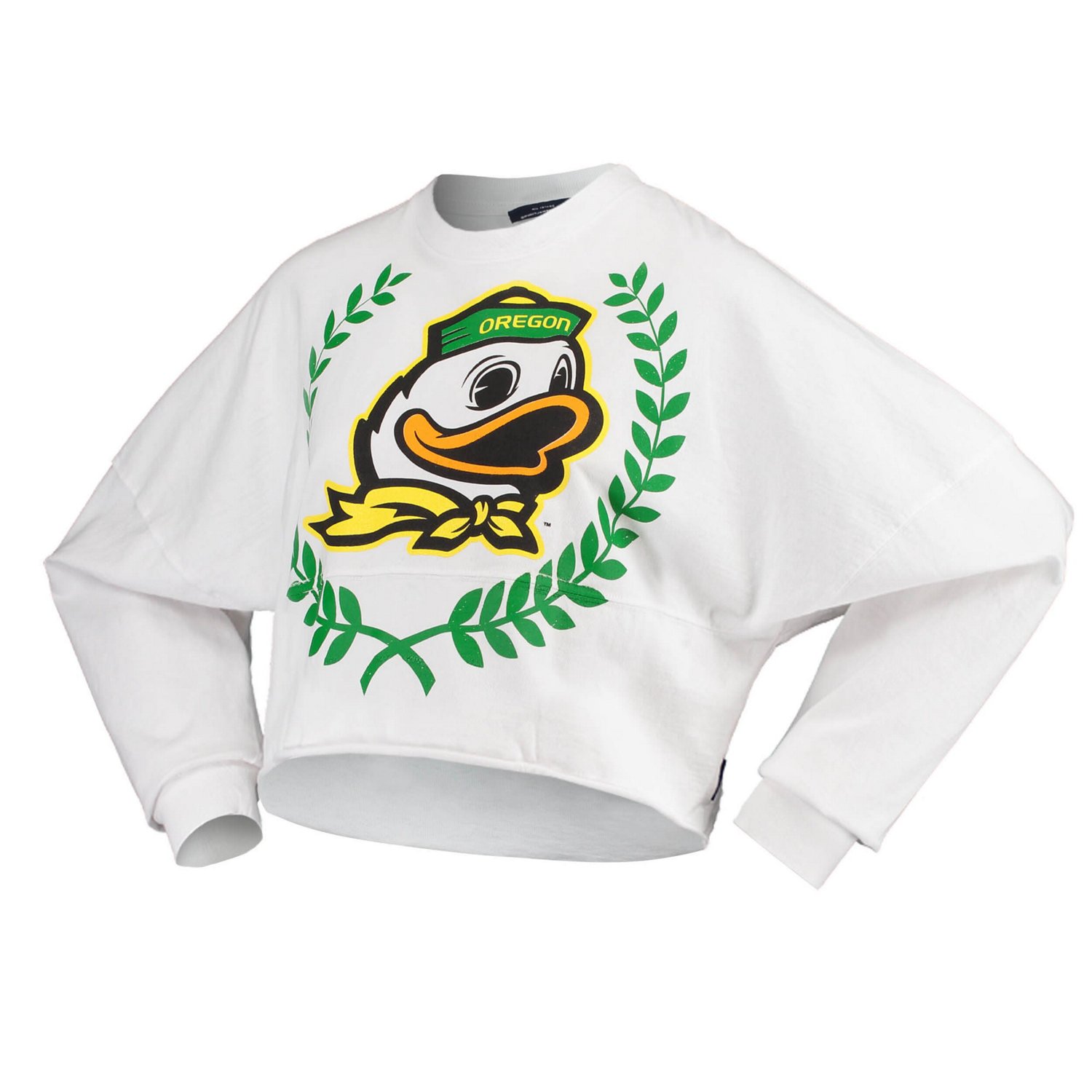 Oregon Ducks Laurels Crop Long Sleeve T-Shirt - view number 2