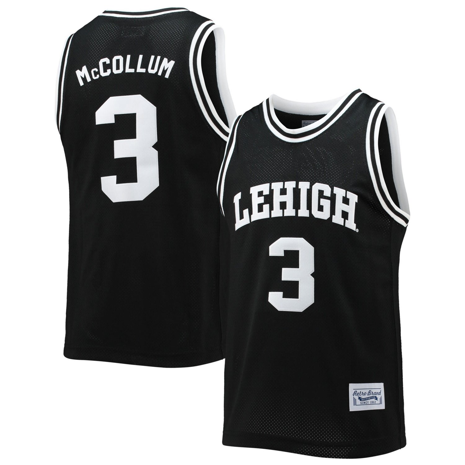 Original Retro Brand CJ McCollum Lehigh Mountain Hawks Alumni Commemorative Classic Basketball Jersey - view number 1